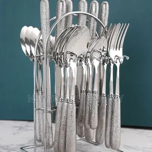 24pcs Nordic Design Cutlery Set (In Gold and Silver) •