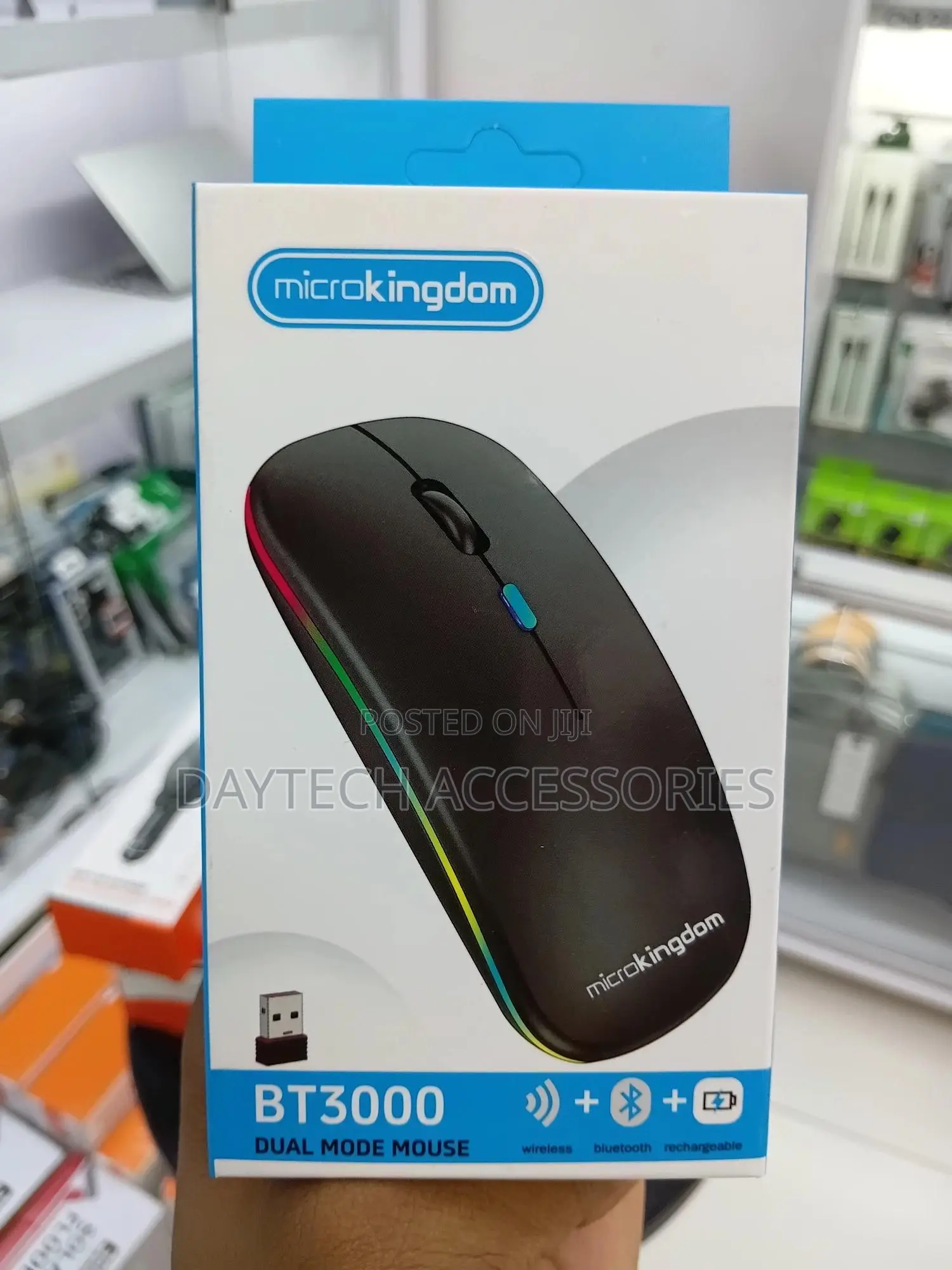Microkingdom 2.4g Rechargeable Wireless Bluetooth Mouse Bt3000