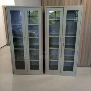 Tall Grey Metal Filling Cabinet