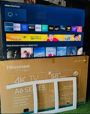 (146cm) Hisense 58 Inch Vidaa Os Smart Tv Qled - A6 Series