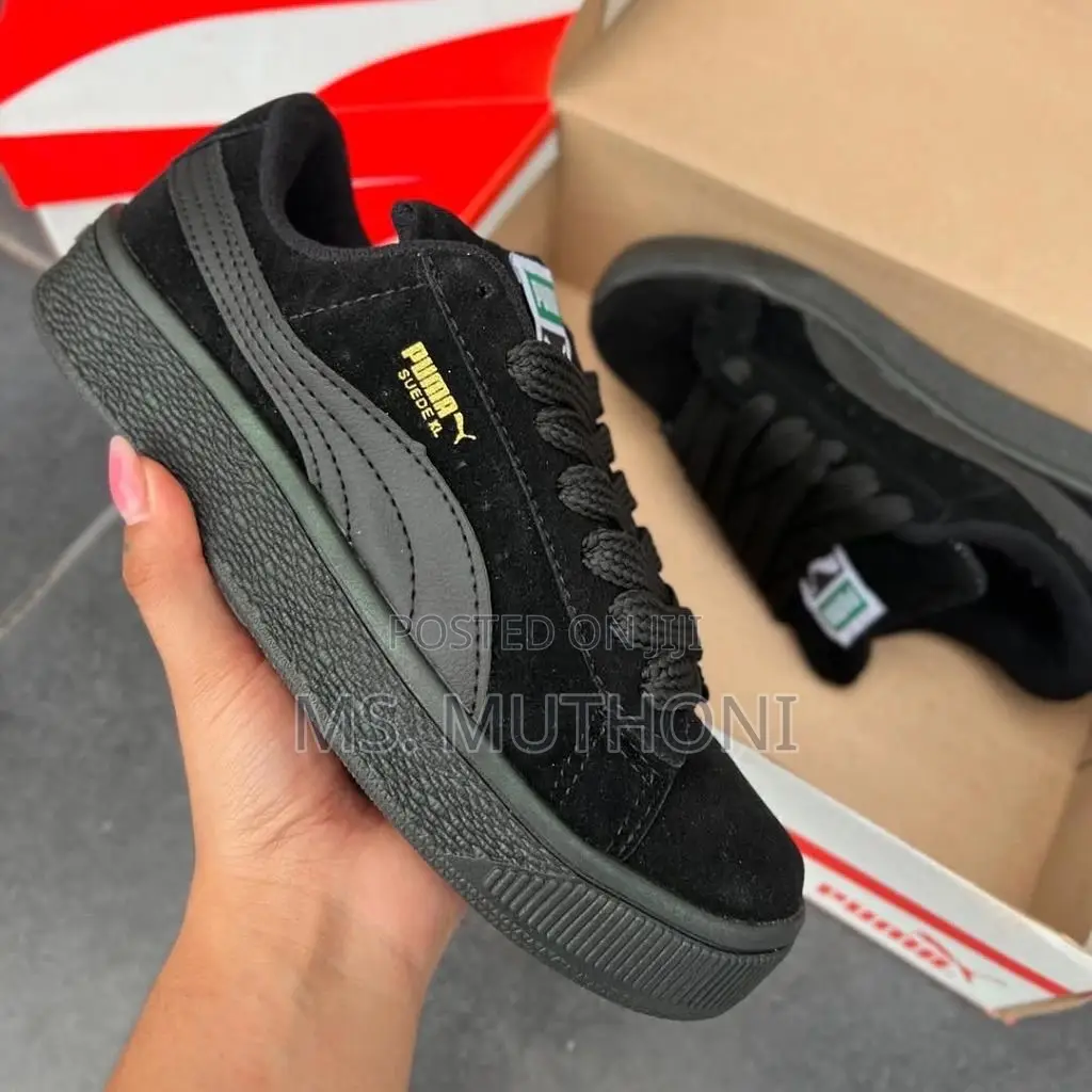All Black Puma Suede Xl Sizes 38~45