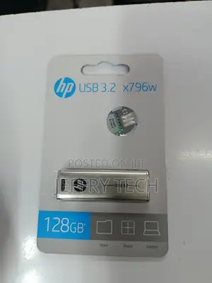 Hp X796w 128gb Usb 3.1 Mettalic Flash Drive, Read Speed 200mb/S, Write