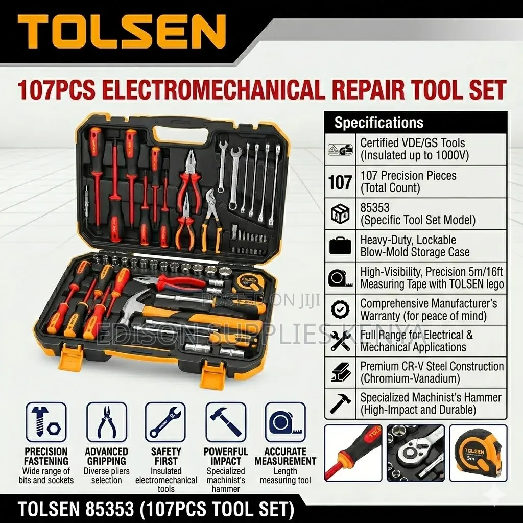 Tolsen Electromechanical Repair Tool Set Mechanic Electrician Tools