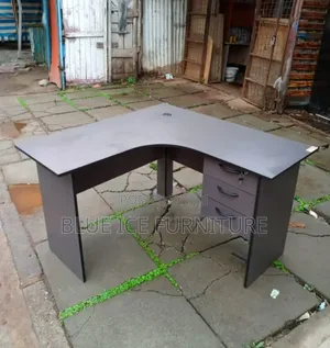 Office L-Shape Desk Gray