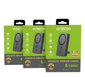 Oraimo Magpower 15 10000mah Magnetic Wireless Power Bank.