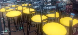 Yellow High Flat Chairs