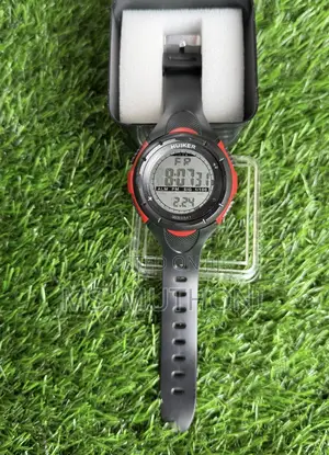 New Student’S Huiker Wr9841 Digital Sports Watch With a Rubber Band.