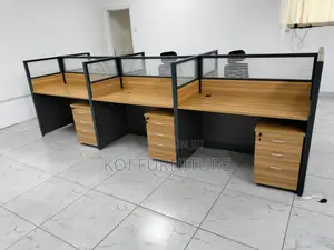 Office Desk : B90 6-person Modular Office Workstation