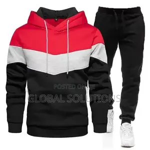 Men's 2-Piece Color Block Tracksuit Set