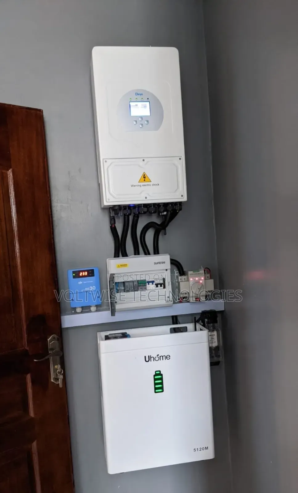 Complete 5kw Deye Uhome Solar Power System – Neat Installation!