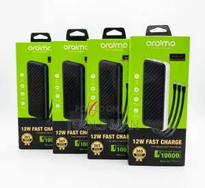 Oraimo 10000mah Power Bank With 3 Built-in Cables - Slice Link 12w.