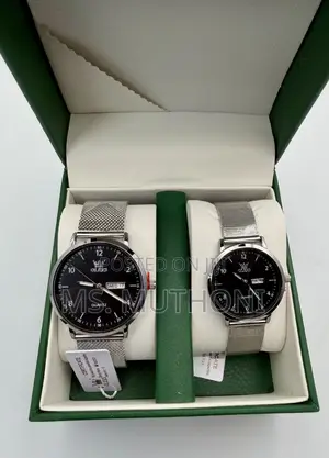 Olevs Stainless Steel Mesh Strap Couple Watches