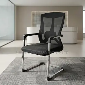 Fixed Bow Leg Mesh Training Office Chair.