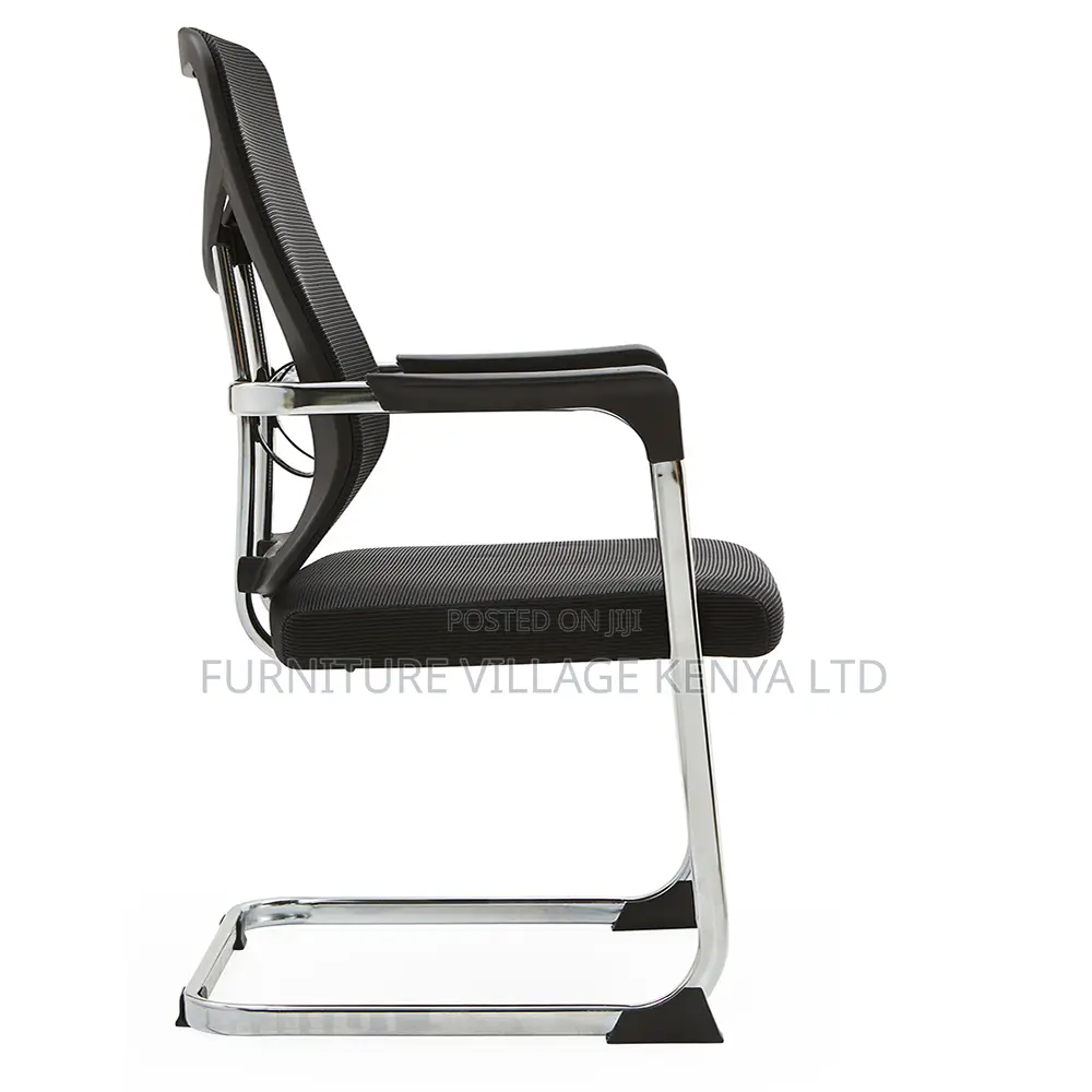 Fixed Bow Leg Mesh Training Office Chair.