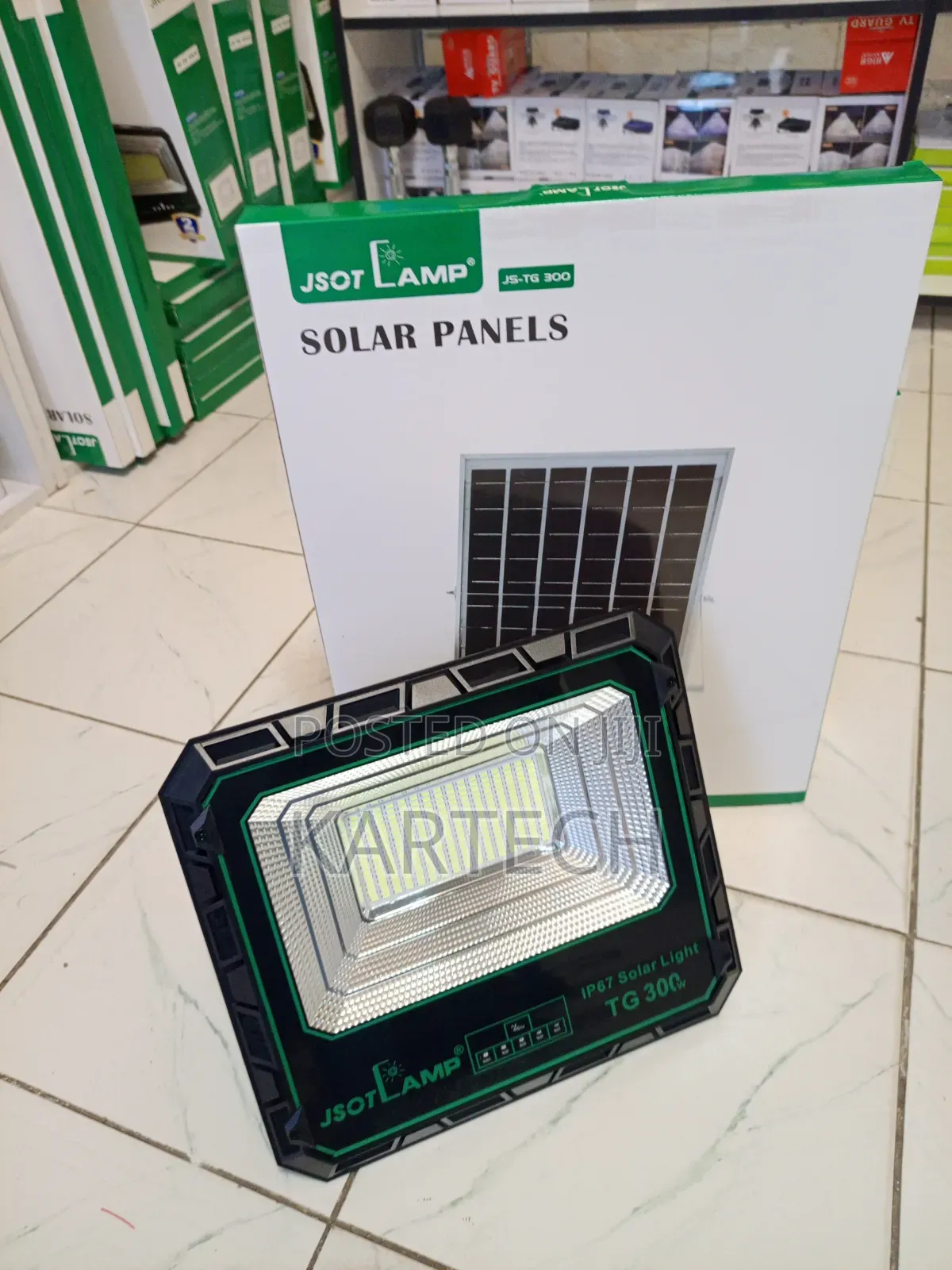 Jsot Js-tg 300 300w Solar Powered Led Security Floodlight