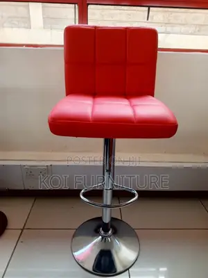 Barstool : Red Faux Leather Swivel Bar Stools