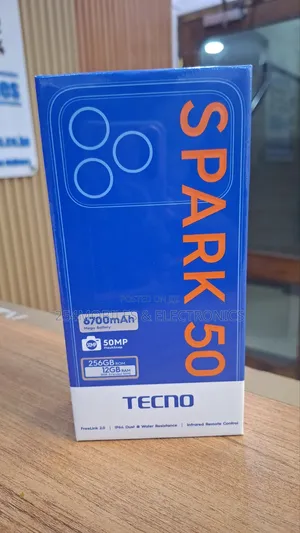 New Tecno Spark 50 128 GB Black
