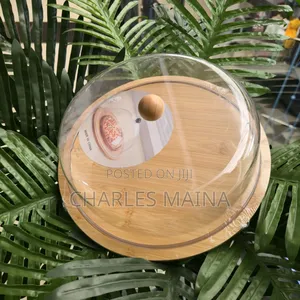 Round Bamboo Food Tray
