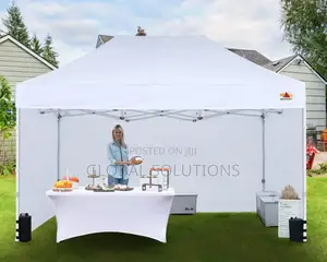 Heavy Duty Canopy Tent With Sidewalls, Designed For Quick Pop-up Setup