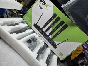 Professional BNK Bk8400 4 Channel Wireless Mic System Uhf