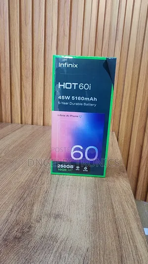 New Infinix Hot 60i 256 GB Black
