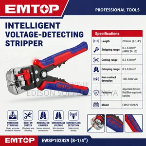 Emtop Intelligent Voltage Detecting Wire Stripper Non Contact Voltage