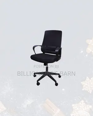 Black Ergonomic Mesh Office Chair Mid Back Lumbar Support Direct
