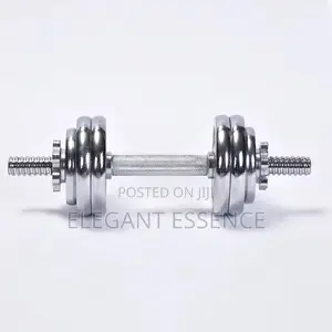 15kg Chrome Adjustable Dumbbell Fitness Set for Strength Training