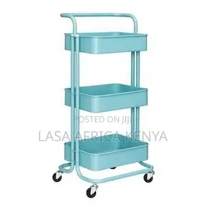 Lasa 3-tier Metal Mesh Shelf Rolling Cart With Wheels – Versatile Mult