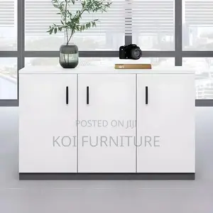 Office Cabinet; Executive Filing Credenza Cabinet With 3 Doors