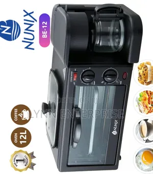 Nunix 3 in 1 Breakfast Maker; Toaster,Oven, Coffee Maker