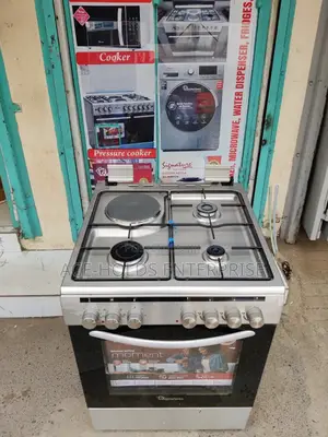 Ramtons Gas Cooker 3g+1e 60x60cm Rc610 (Stainless Steel) Electric Oven
