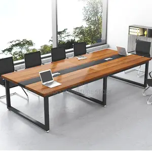 Office Table : Modern 2.4-Meter Executive Boardroom Conference Table