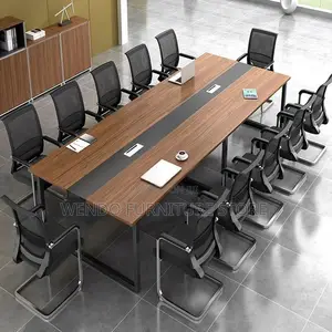 Office Table : Modern 2.4-Meter Executive Boardroom Conference Table