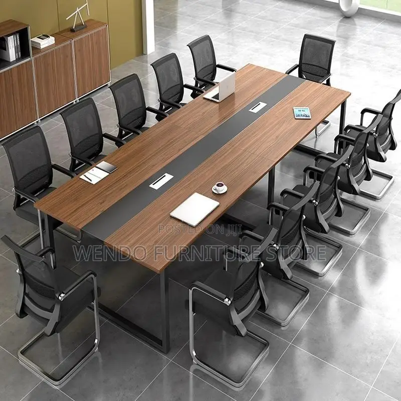 Office Table : Modern 2.4-Meter Executive Boardroom Conference Table