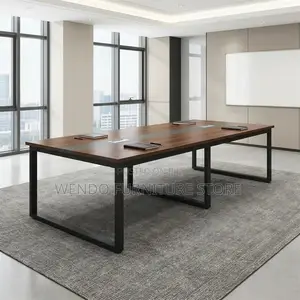 Office Table : Modern 2.4-Meter Executive Boardroom Conference Table