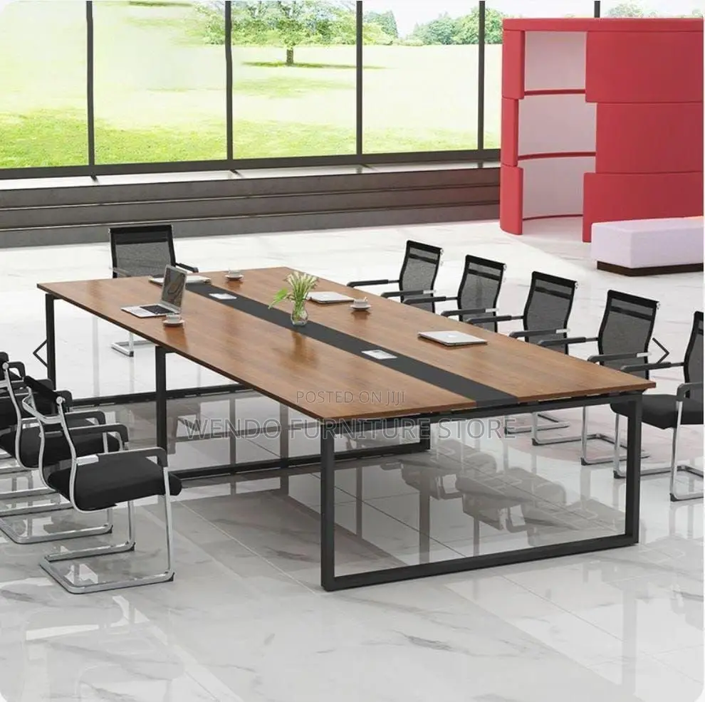 Office Table : Modern 2.4-Meter Executive Boardroom Conference Table