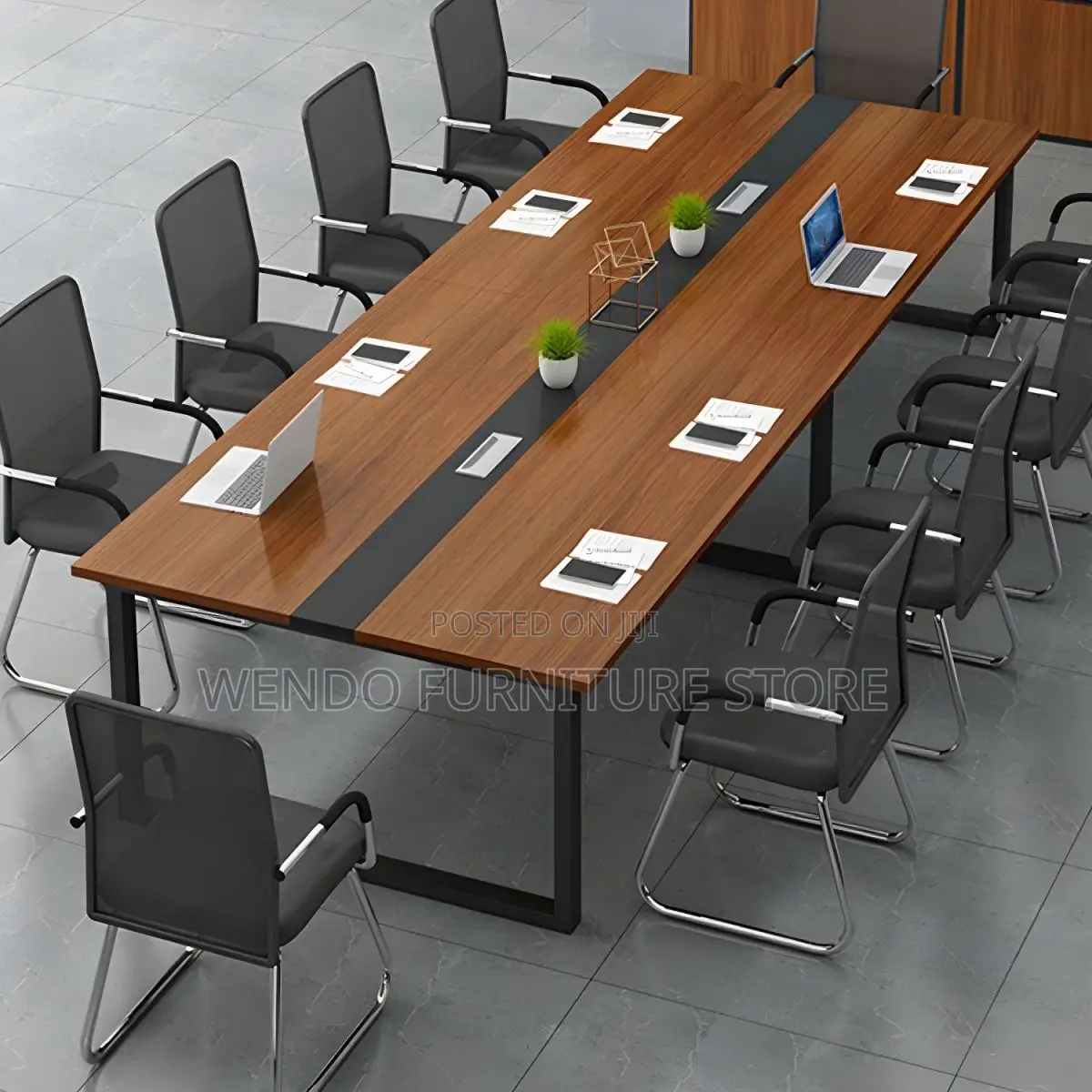 Office Table : Modern 2.4-Meter Executive Boardroom Conference Table