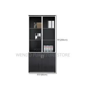 Office Cabinet : Dark Mahogany Wooden Office Storage Cabinet