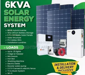 Home 6kva - 5.12kwh Srne Off-Grid Solar Solution Free Installation