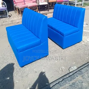 4ft Modern Design Restaurant Couches, Blue