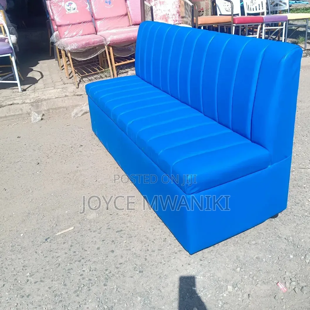 Blue Waiting Couch or Restaurant Couch