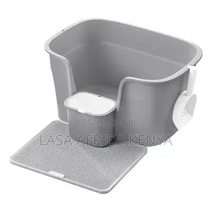 Lasa Extra Large Cat Litter Box With High Sides.