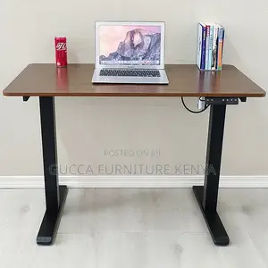 Electric Controlled Sit Stand Lift Computer Desk