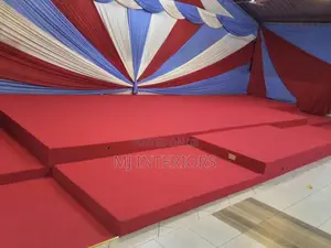Luxury Red Delta Carpet for Church Vip Seating Areas