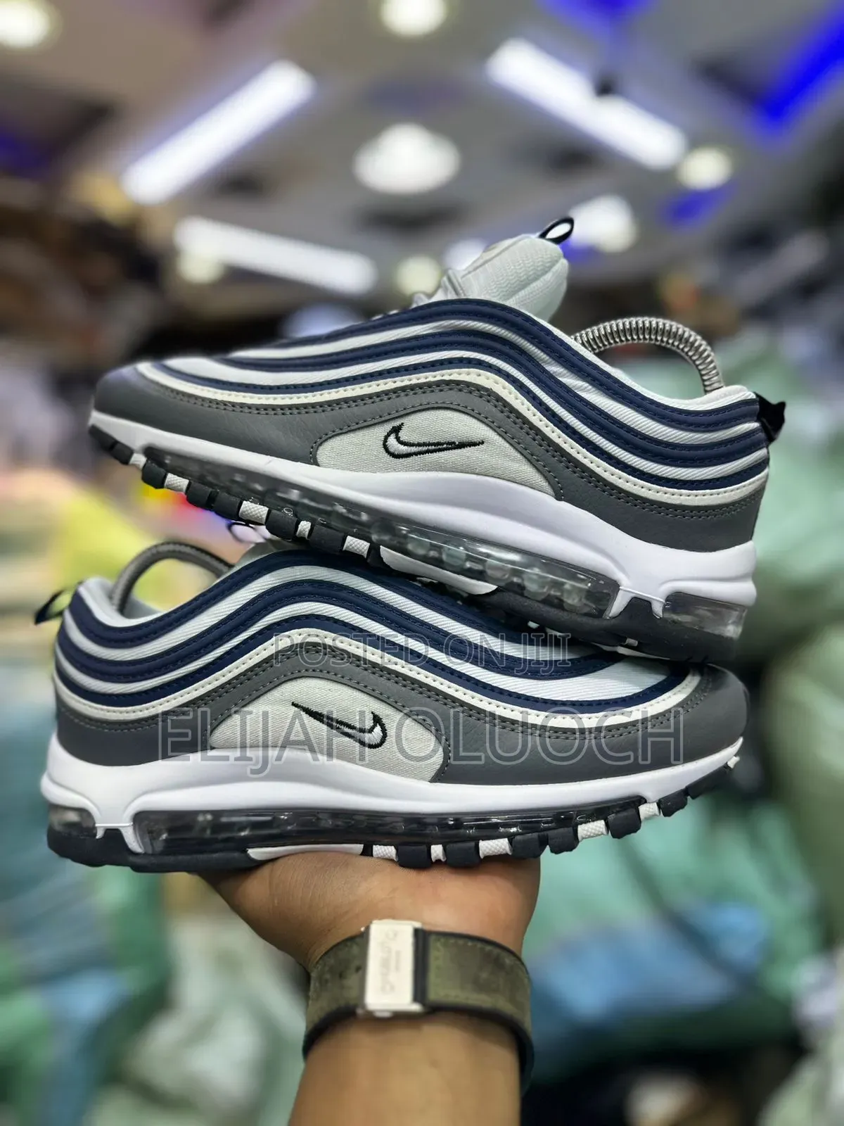 Nike Airmax 97 Se “Georgetown 
Quality Leather 
Size 38-45