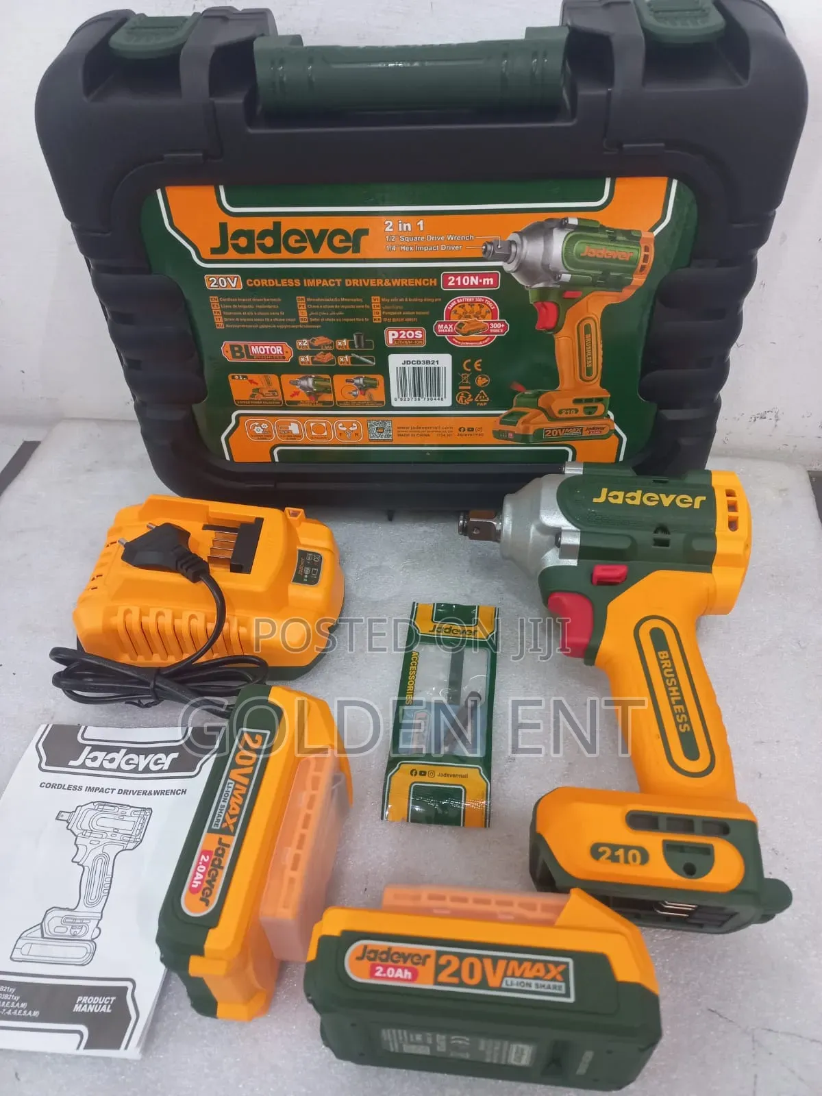 Jadever Cordless Impact Wrench/Brushless Impact Wrench