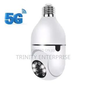 CCTV Bulb Camera Dual Lens PTZ Bulb Camera 360° 1080p With Motion