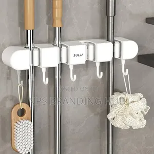 4-holes Multi-purpose Hooks Mop Hanger / Rack With Hanging Hooks Cn