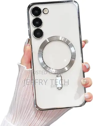 Compatible With Magsafe Samsung Galaxy S23 Plus Case, S23+ Clear Plate